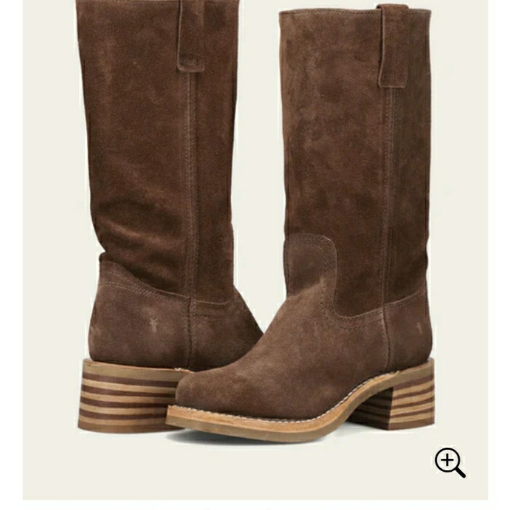 NWT WOMENS SIZE 9 FRYE CAMPUS 12R BOOTS IN BROWNIE